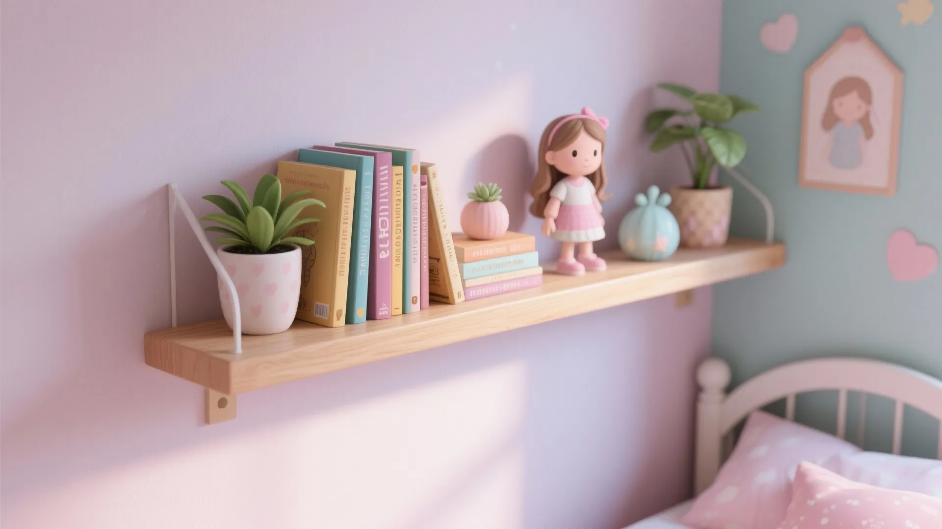 1. Floating Shelves for Vertical Storage