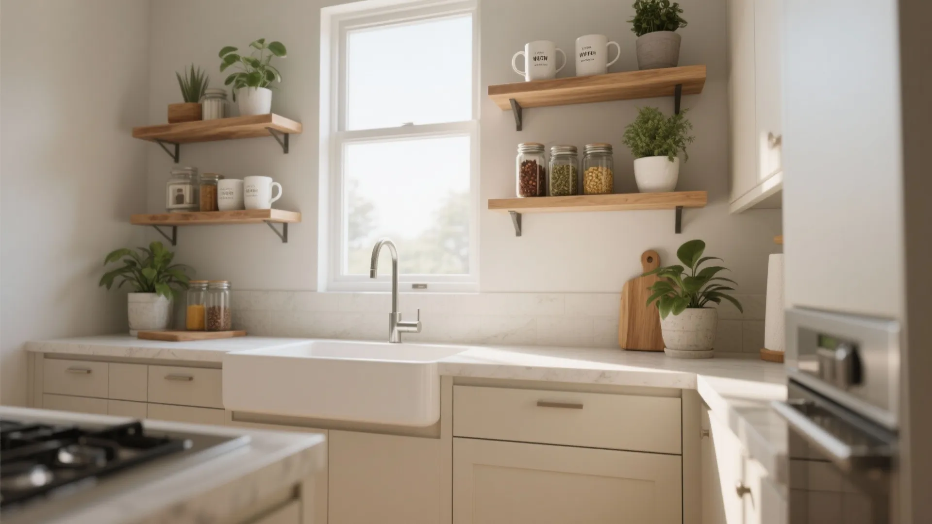 1. Floating Shelves for Daily Essentials