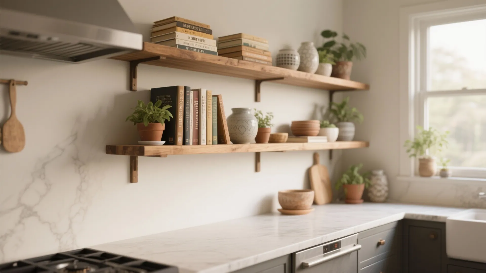 3. Floating Shelves for Decor