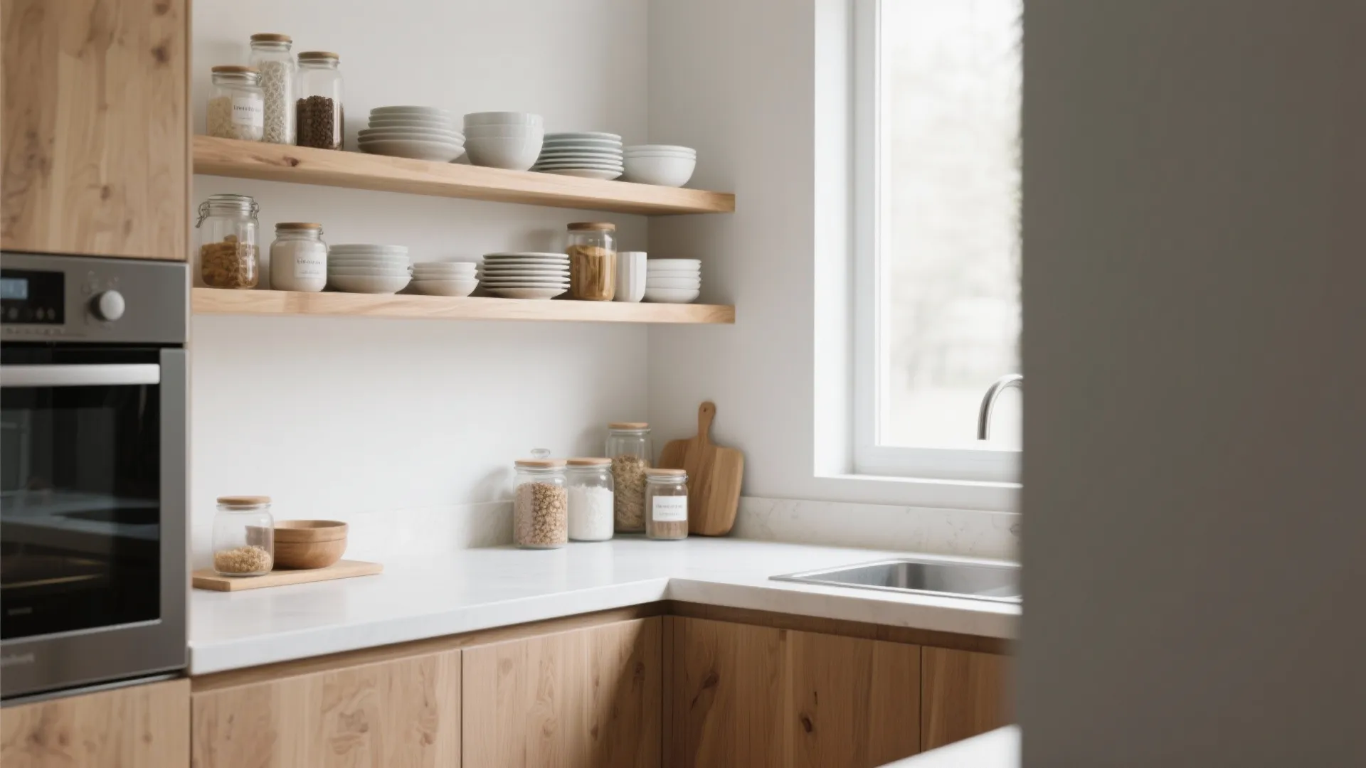 1. Use floating shelves for easy access