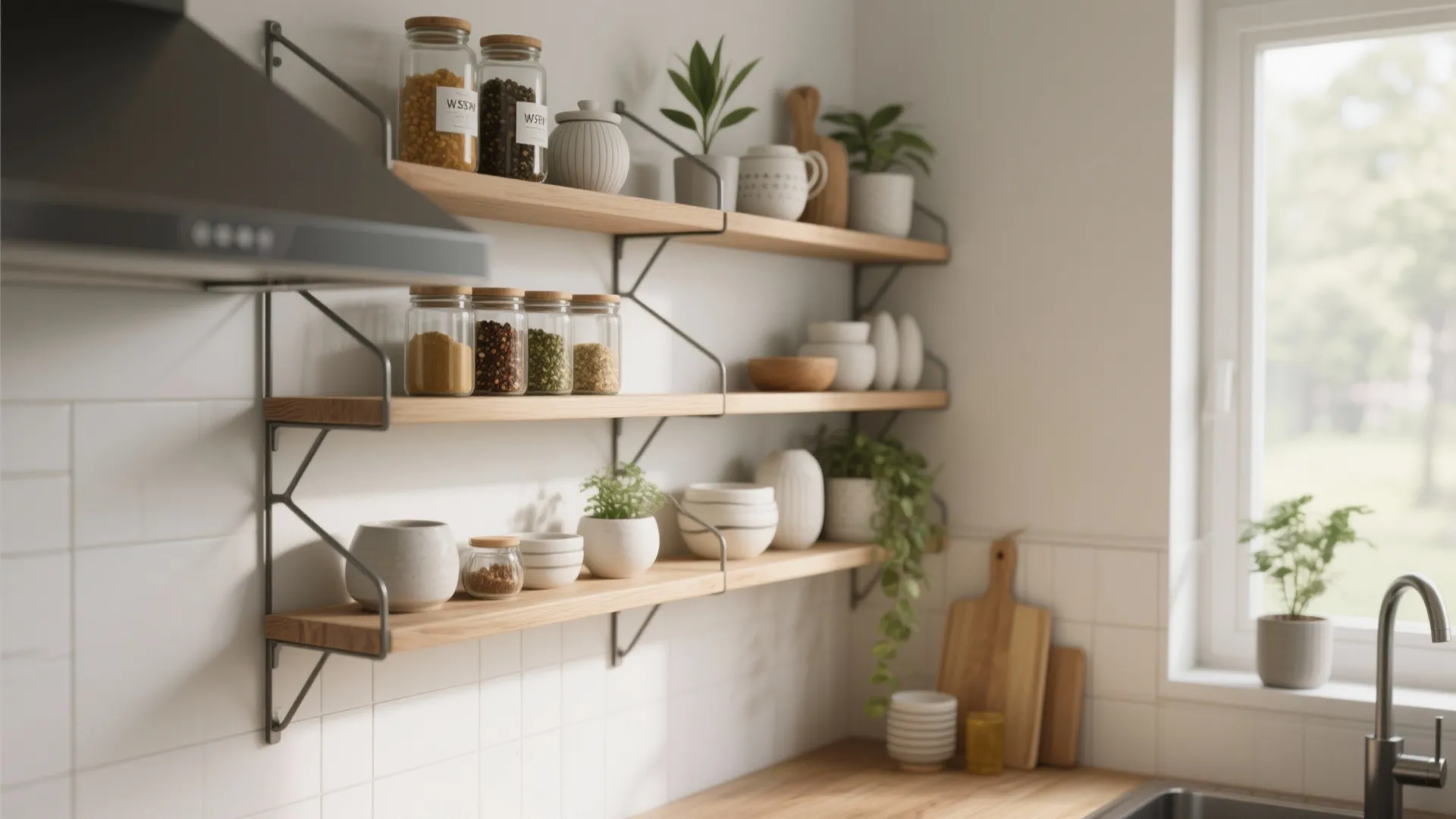 1. Floating Shelves with Character
