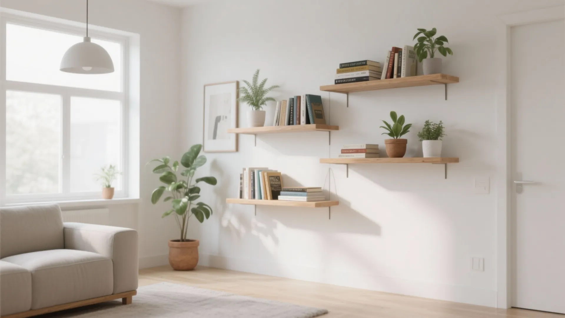 Wall-Mounted Shelves for Storage
