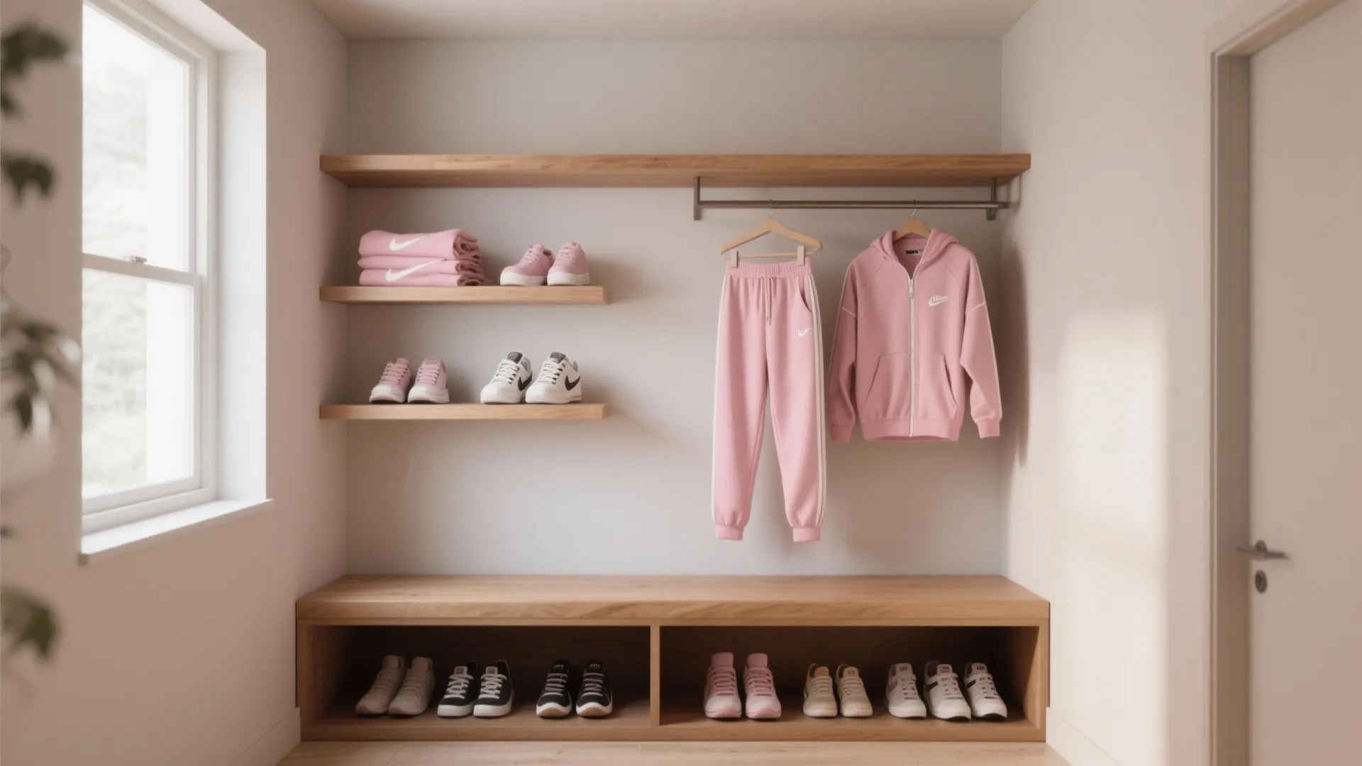 2. Floating Shelves as Display and Storage