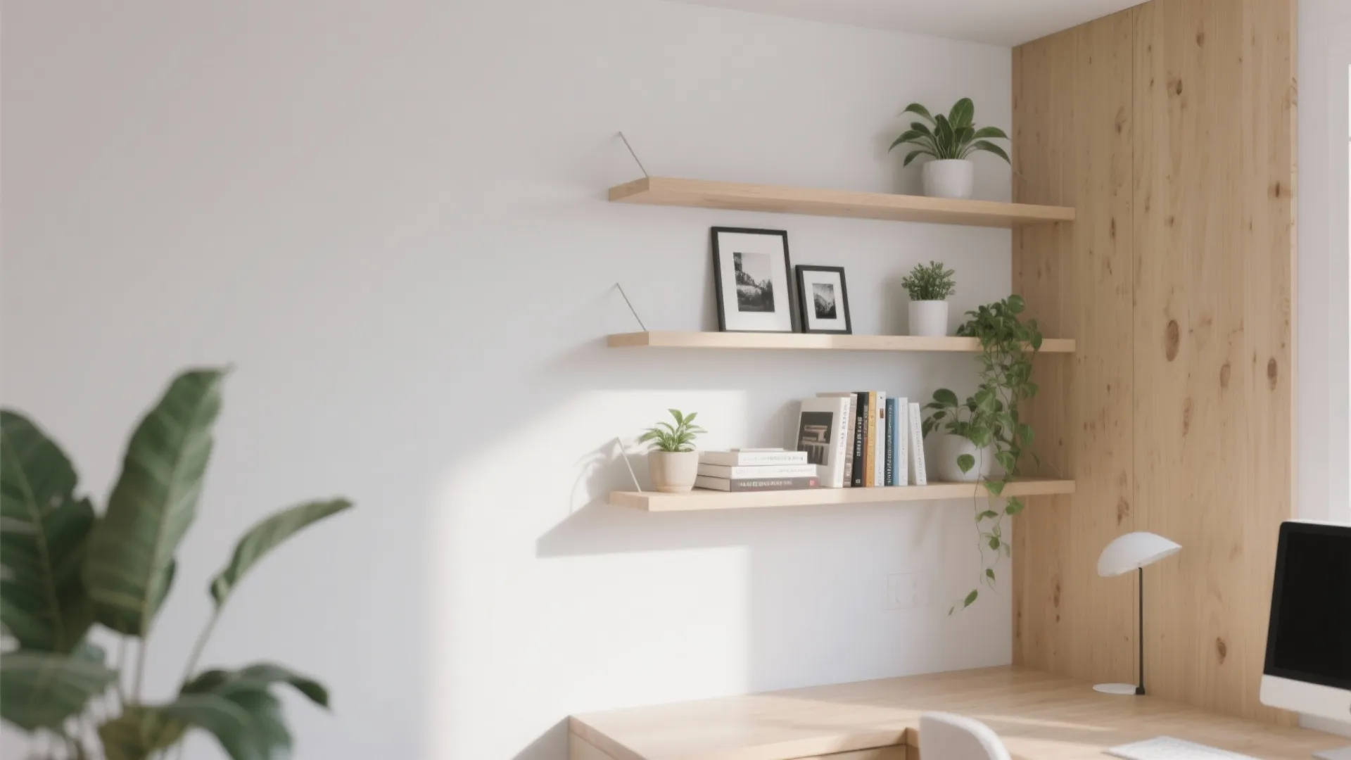 1. Floating Shelves Everywhere