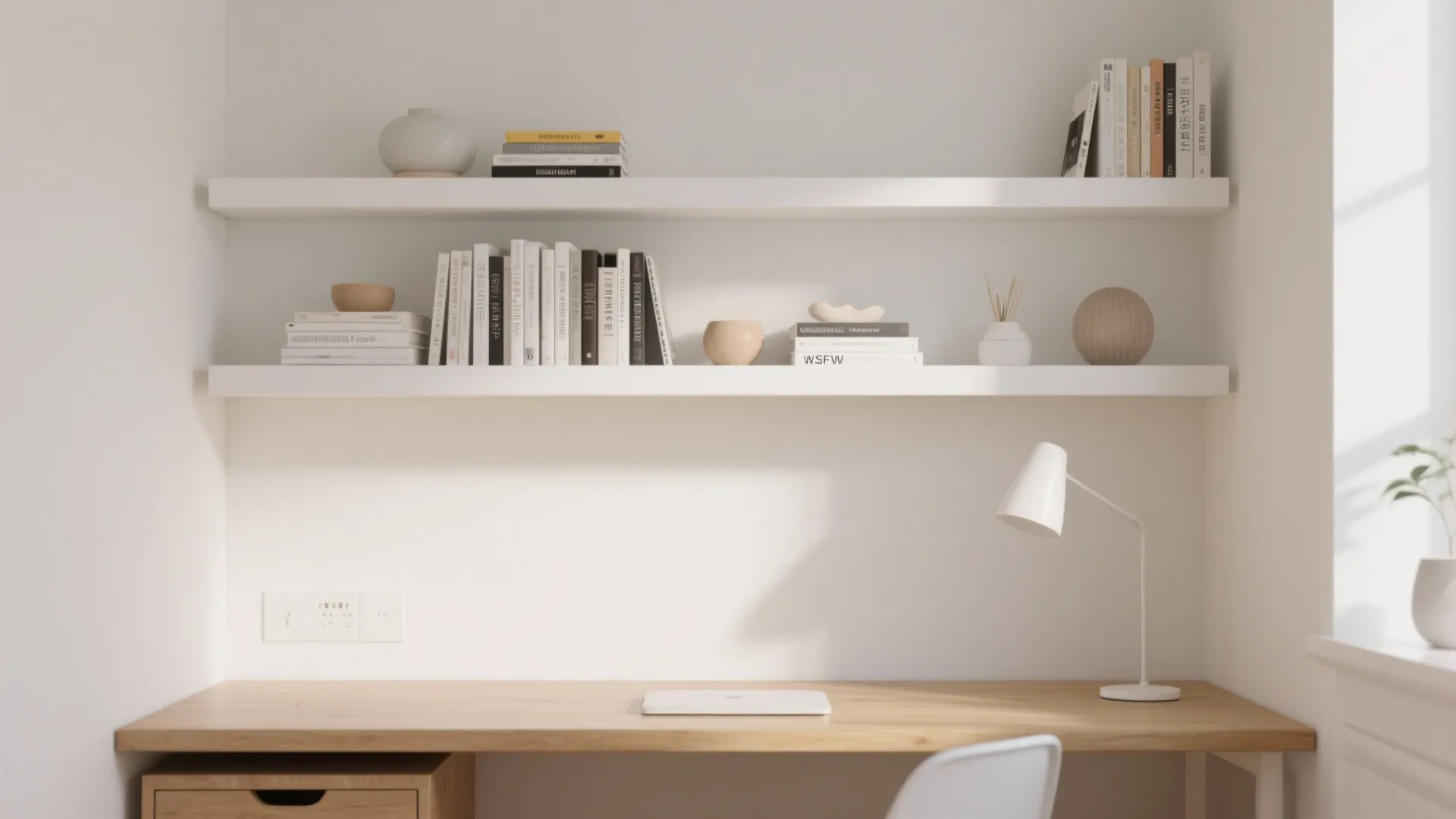 1. Floating Shelves for a Clean Look