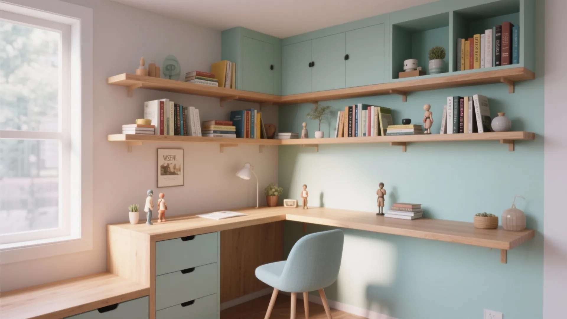 Functional Floating Shelves