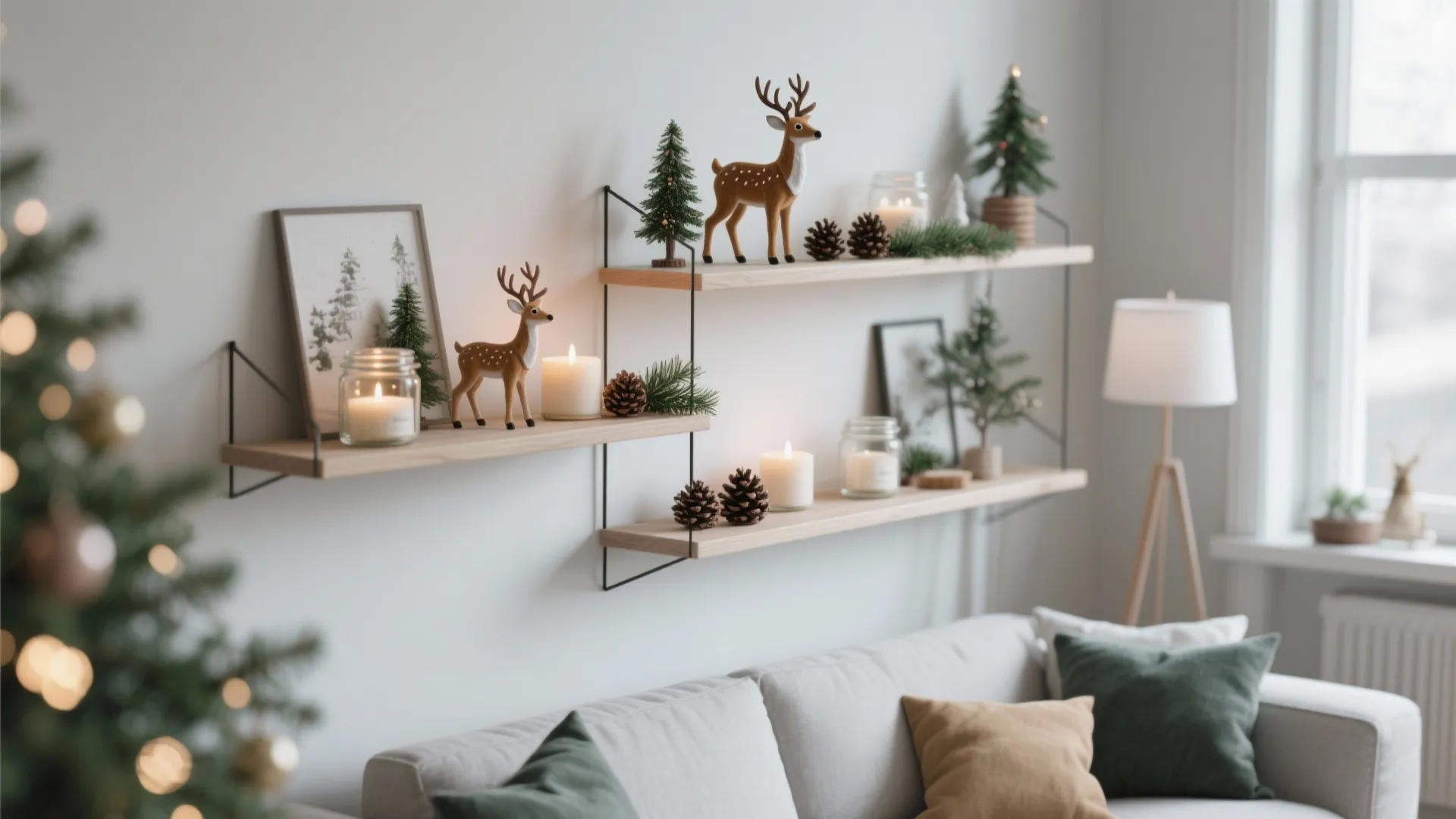 6. Floating Shelves for Mini Decor Scenes