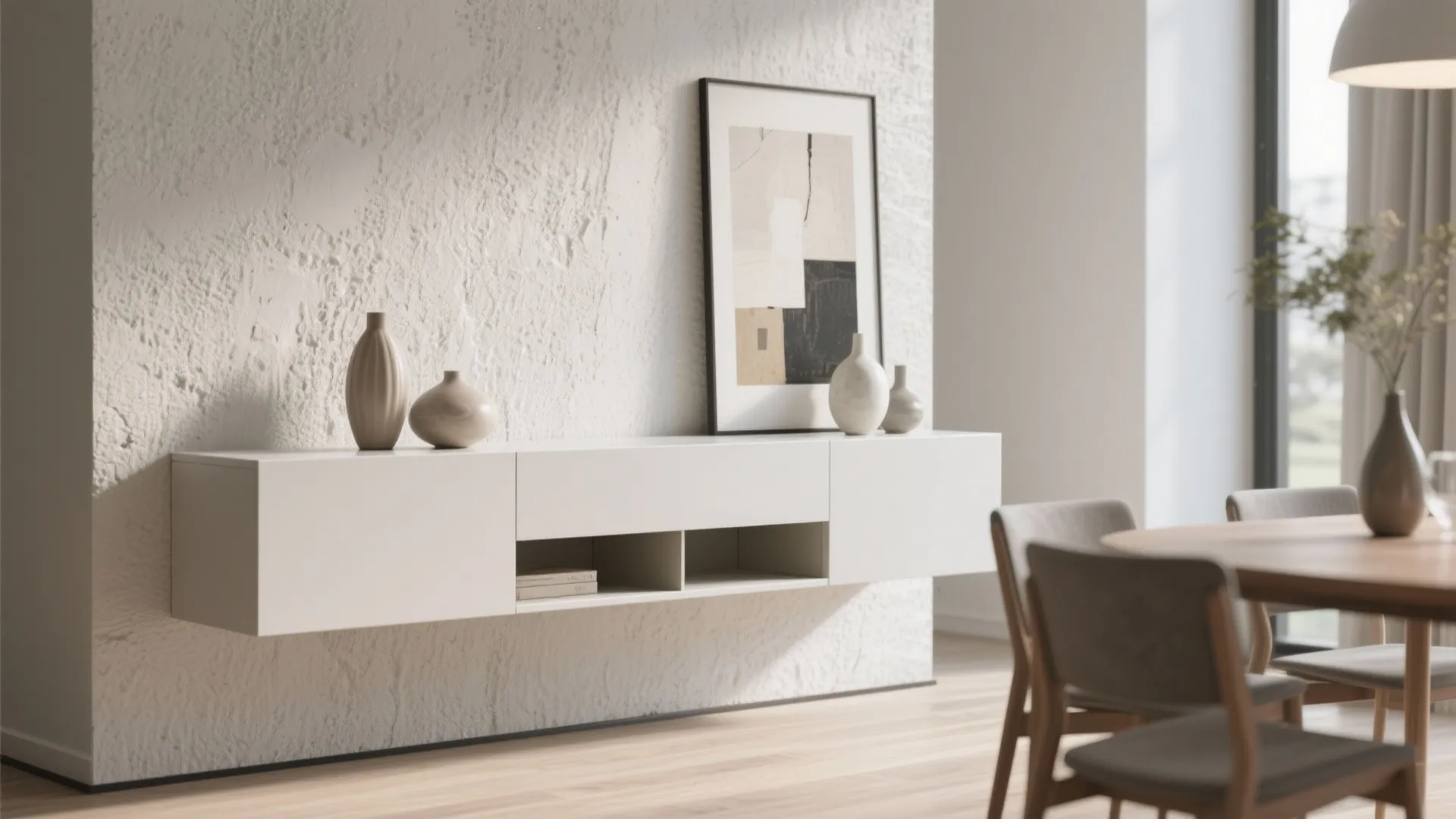 5. Minimalist Floating Sideboard
