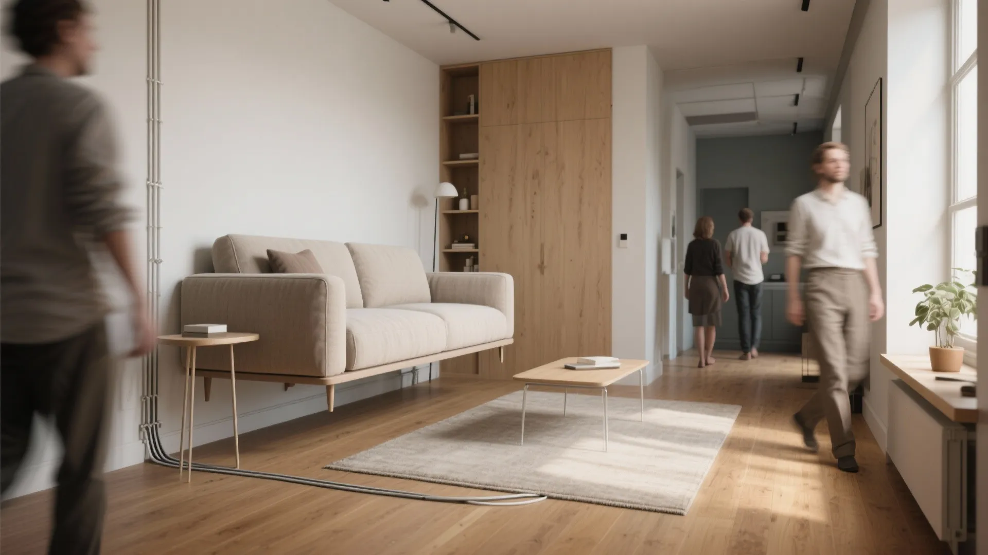 4. Float furniture for better circulation