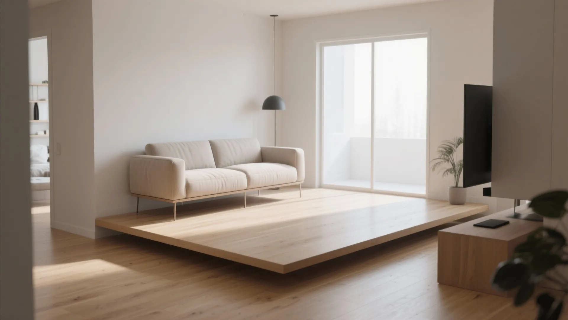 3. Floating Furniture Pieces