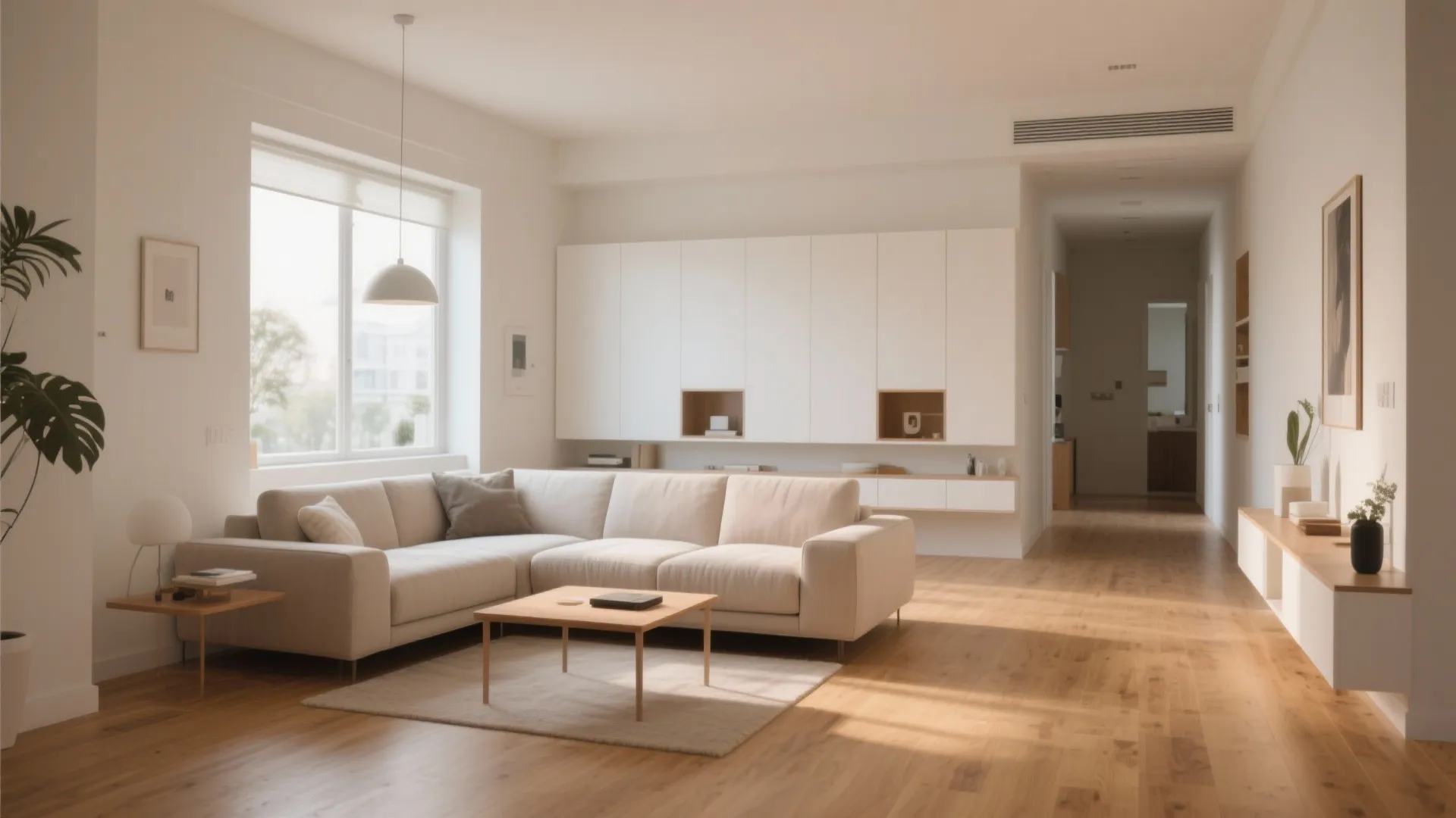 4. Floating Furniture Arrangement