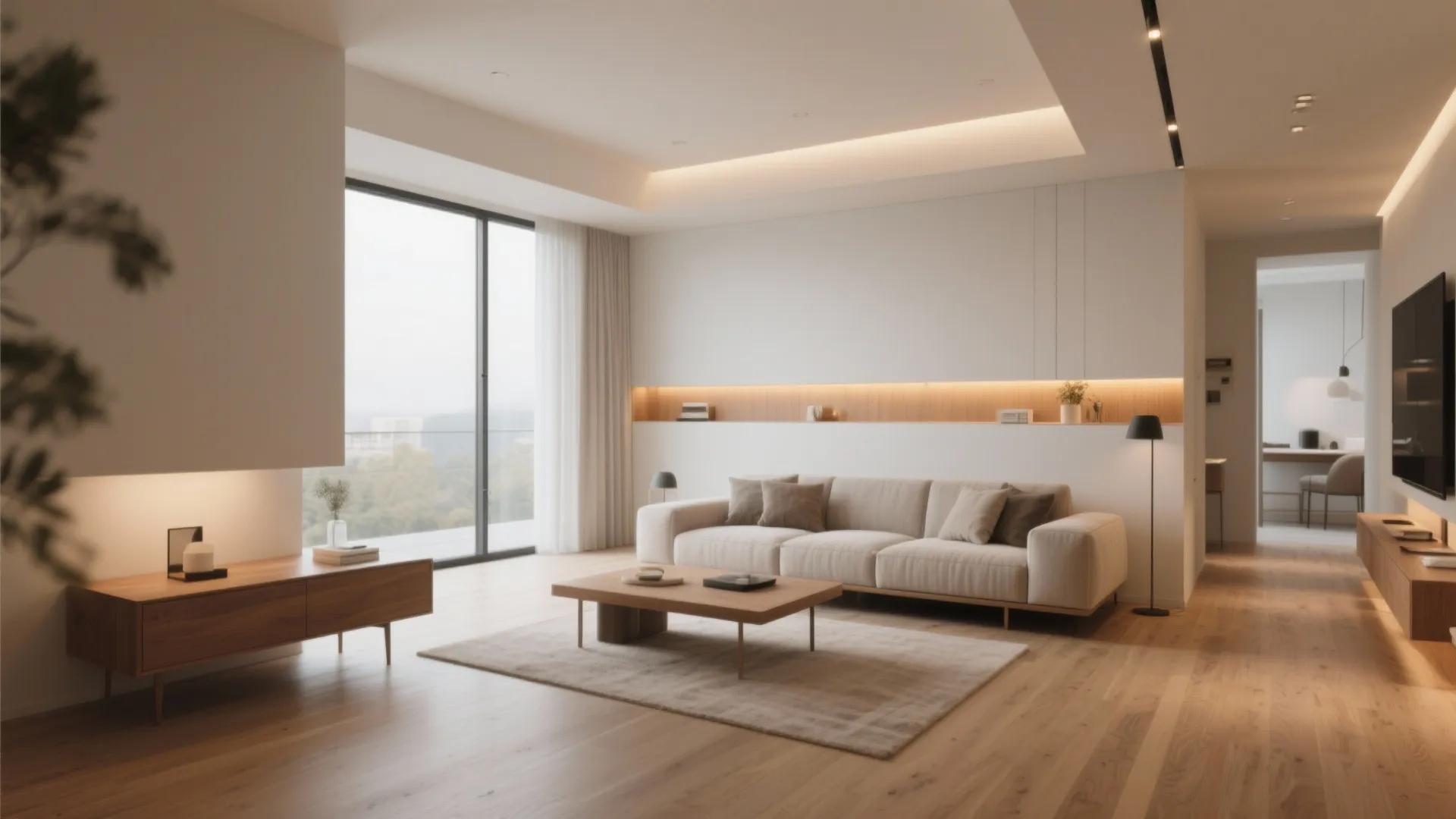 1. Floating Sofa for Flexible Space