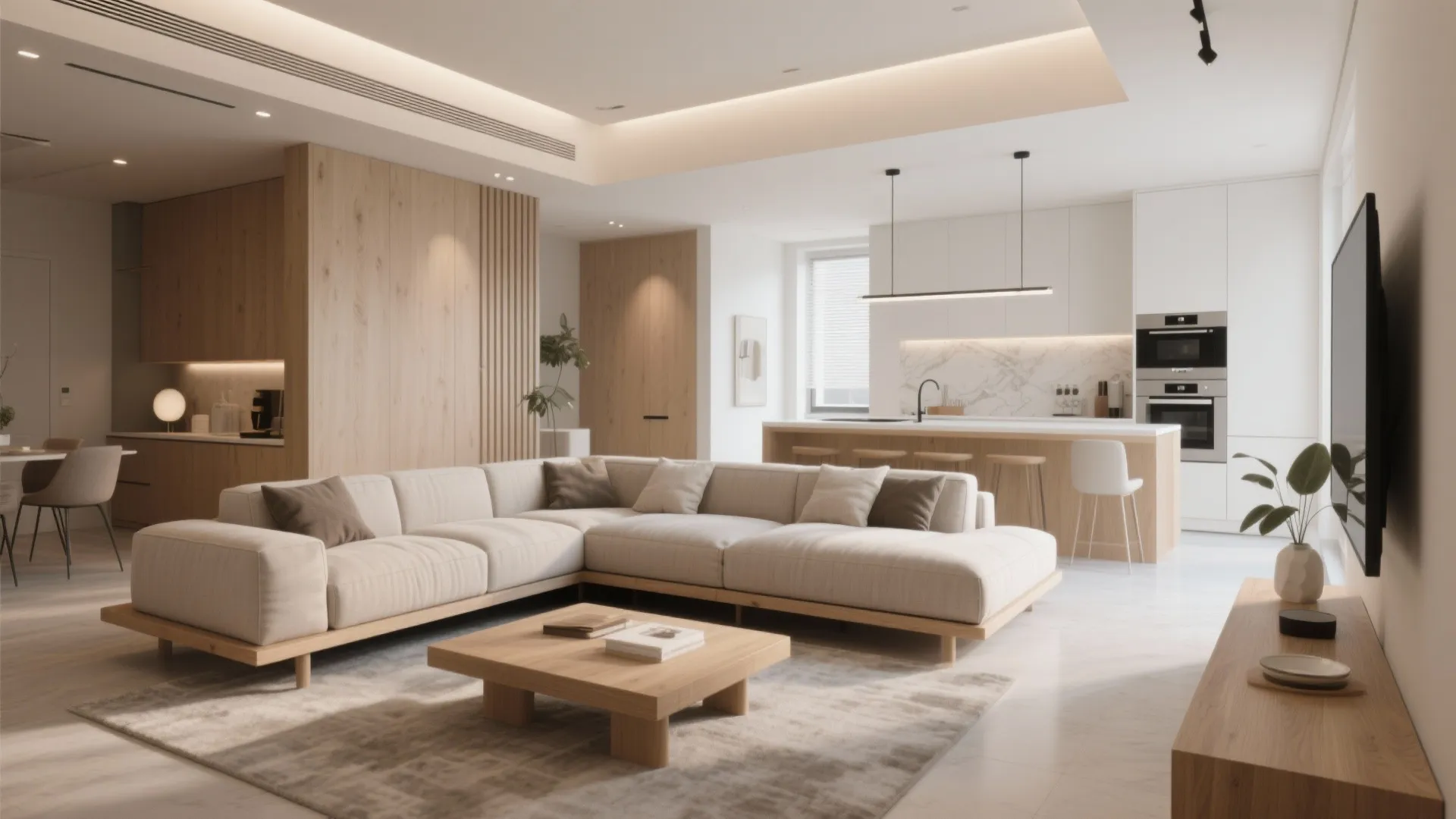 2. Floating Furniture Arrangement