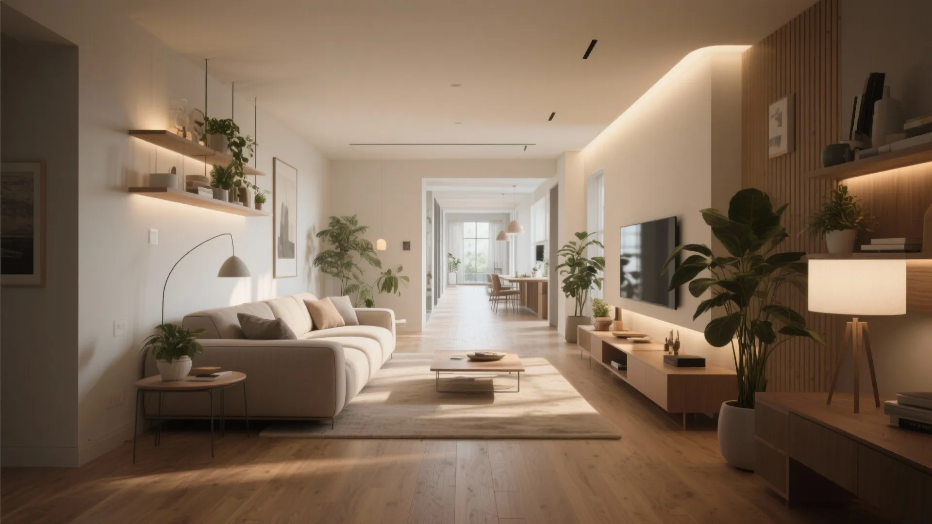 3. Floating Furniture Placement