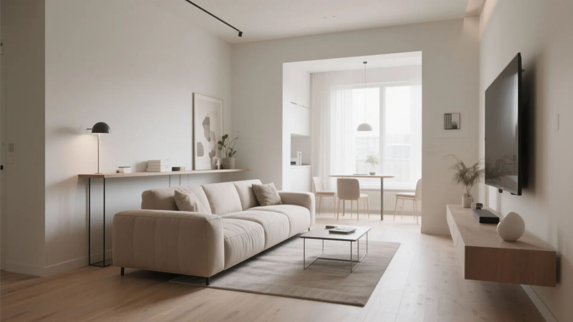 2. Floating the Sofa Away from Walls