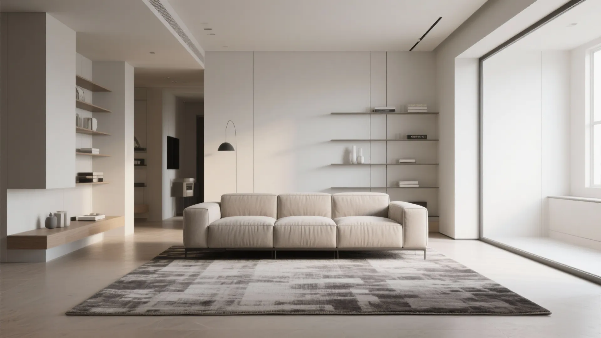 2. Floating Furniture Arrangement