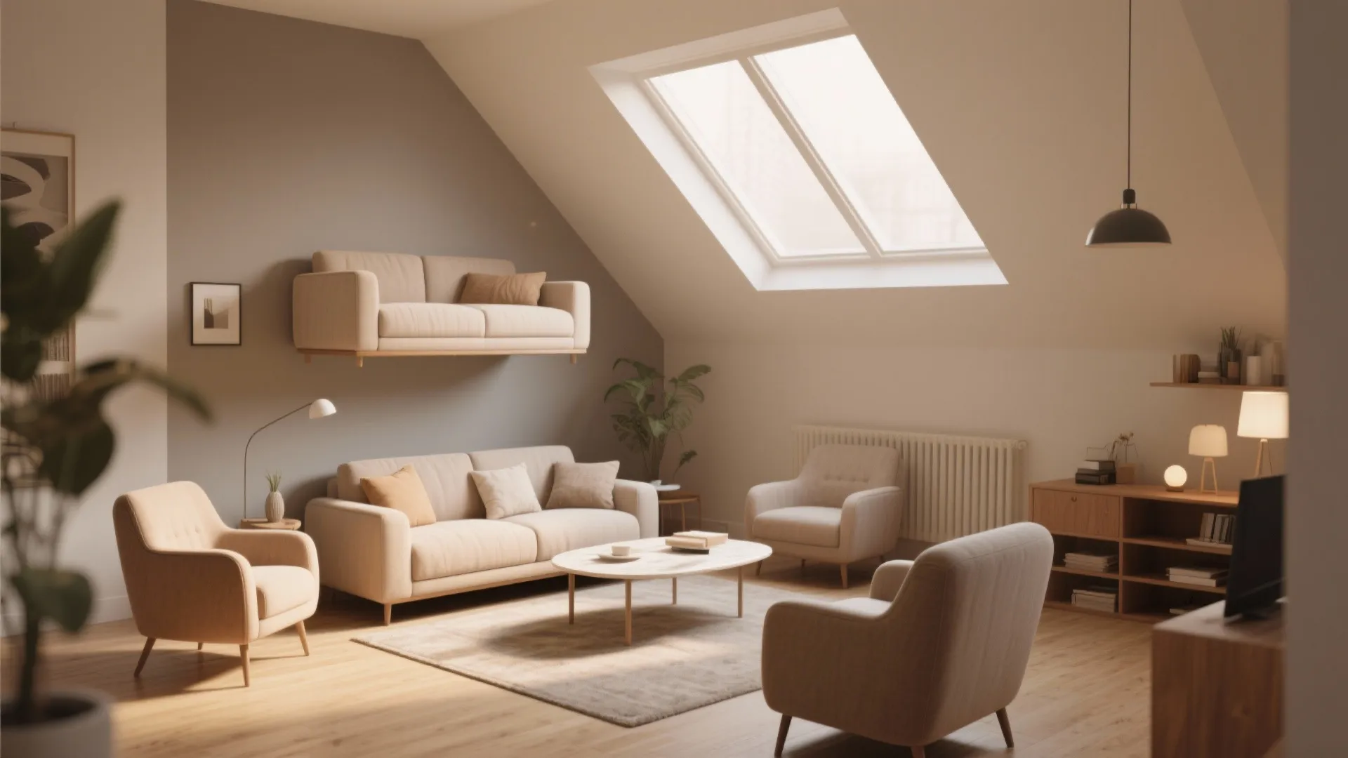 2. Floating sofa concept