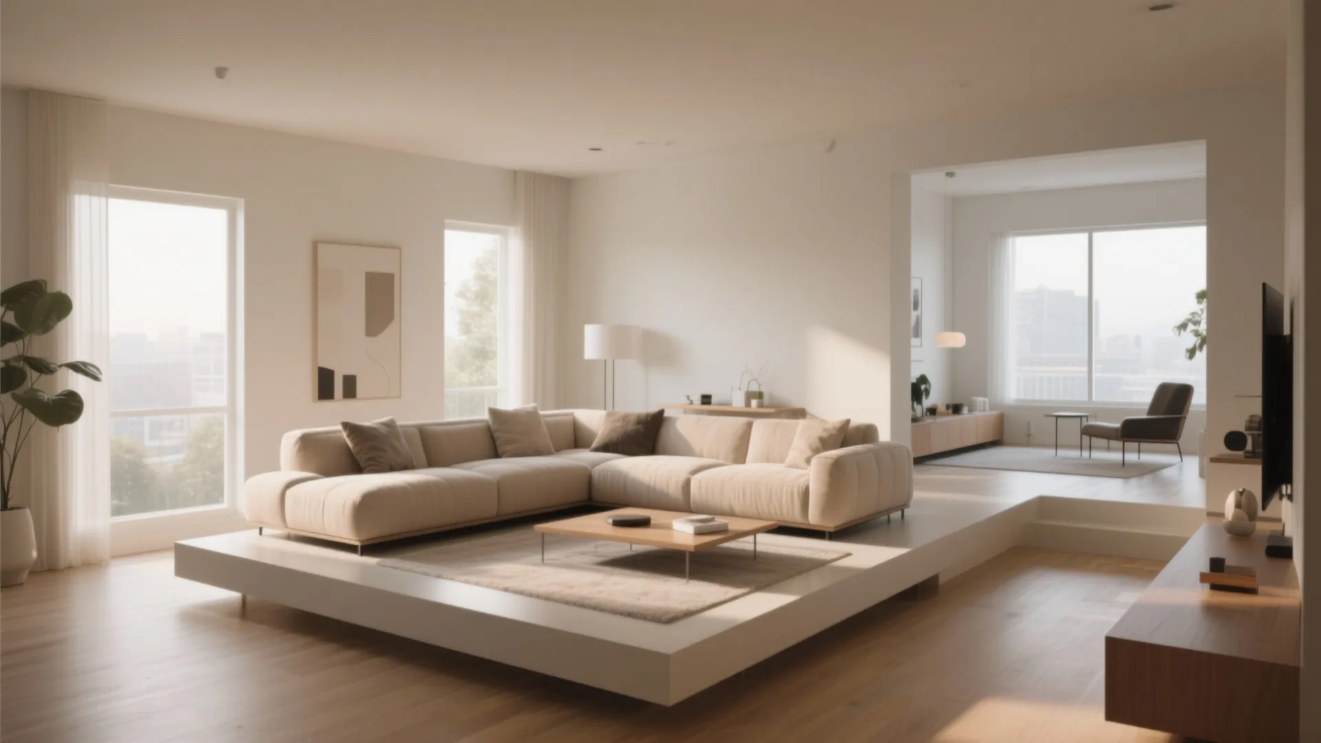 2. Floating Furniture Layout