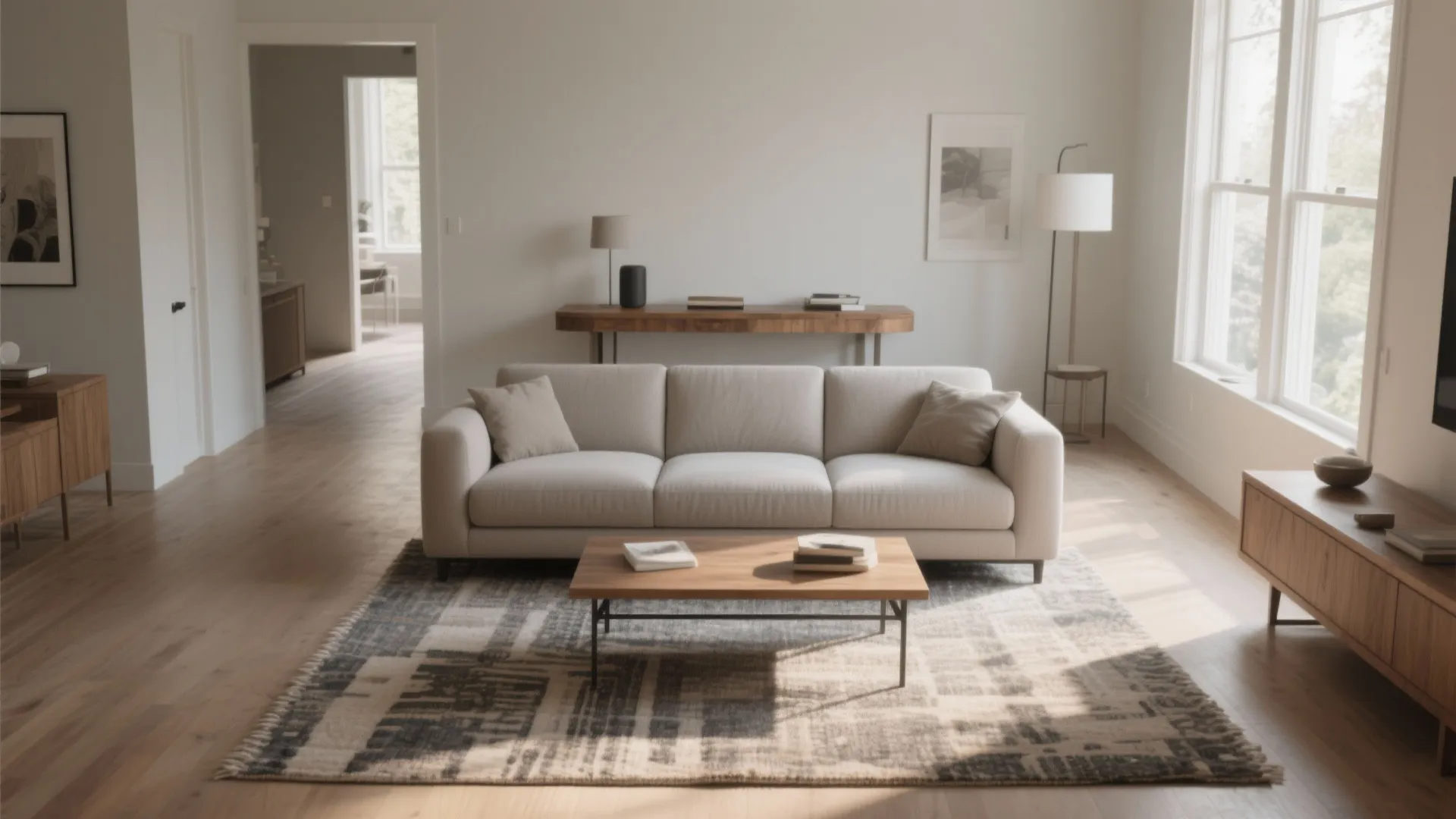 1. Floating Furniture Layout