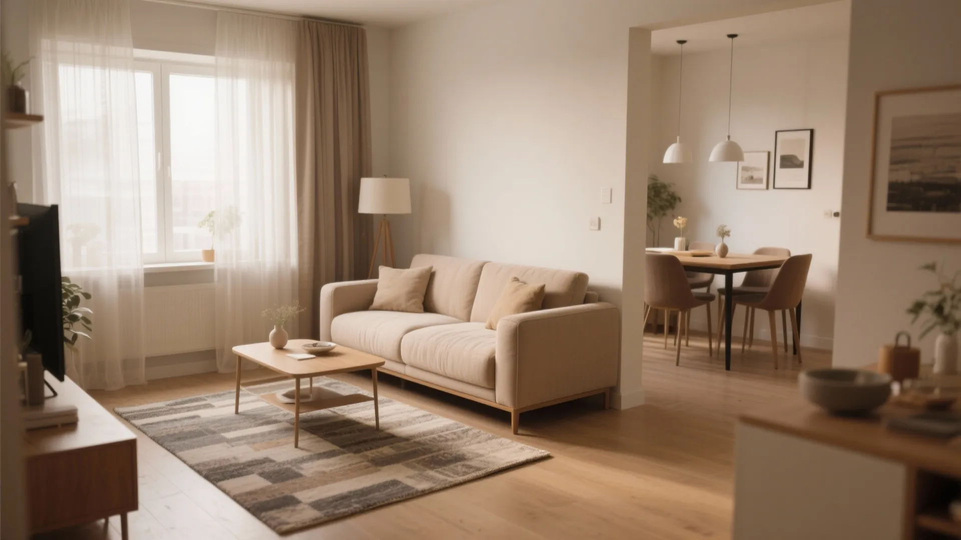 Idea 1: Floating Furniture Layout