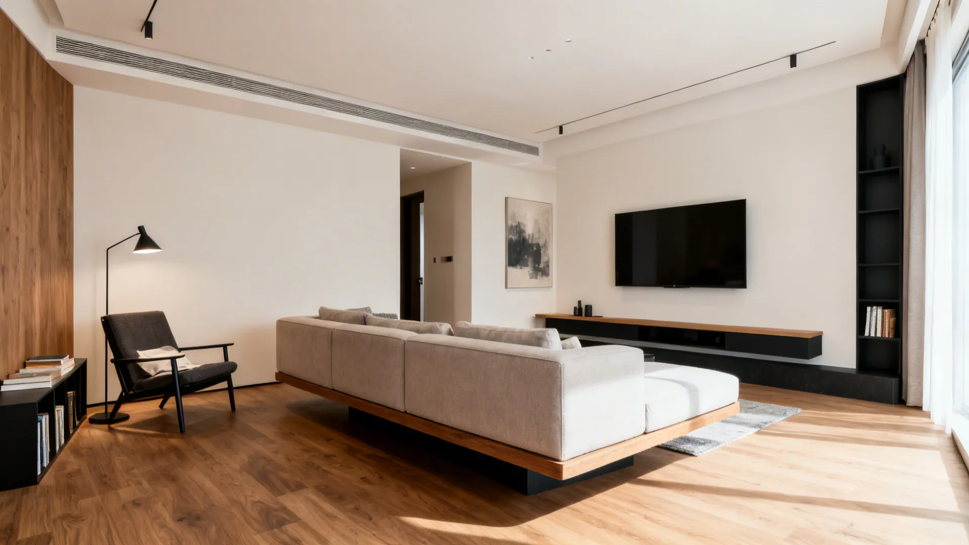 2) Float the Sofa, Anchor the Corner