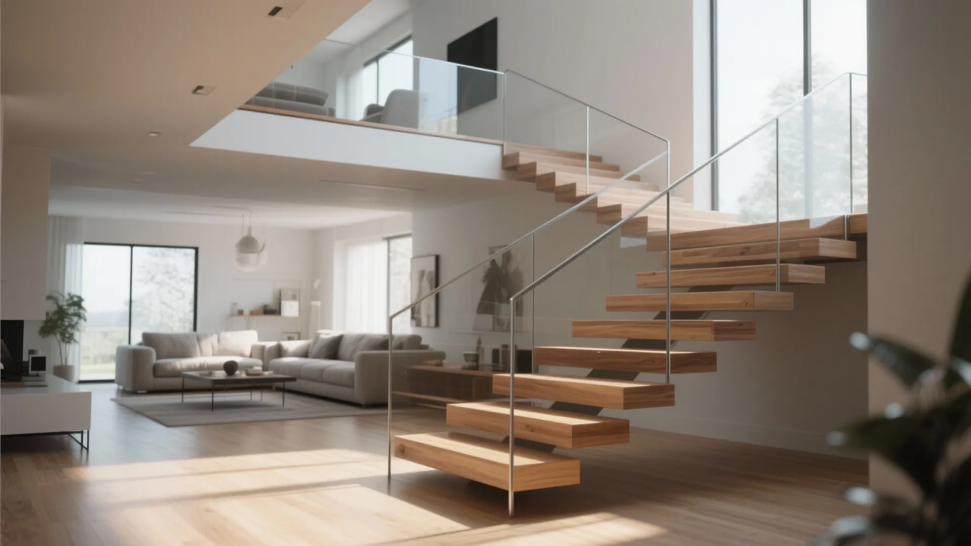 Floating Staircase as a Design Feature