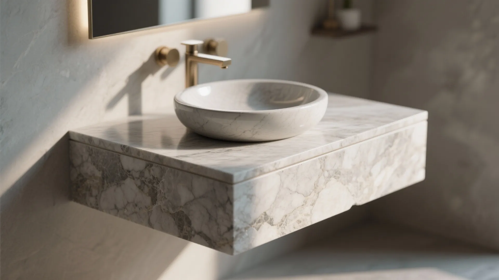 Floating Stone Countertops