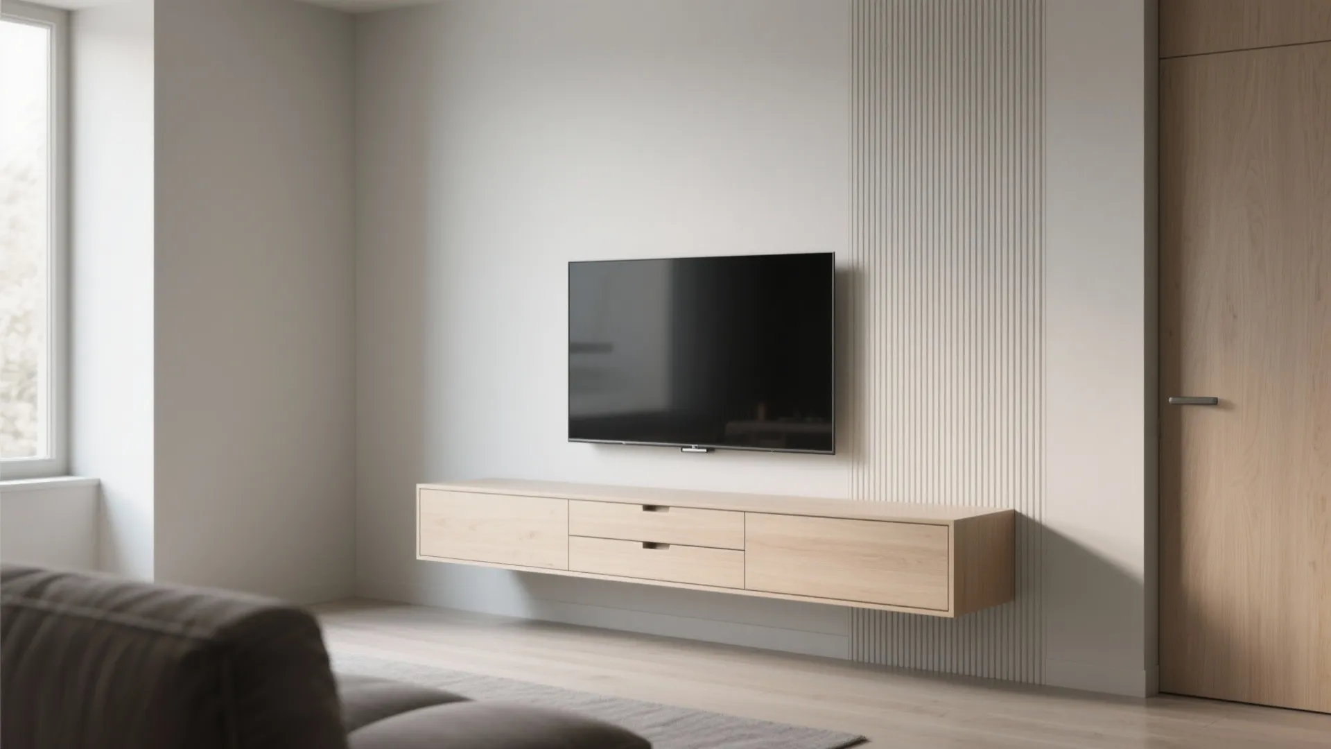 Minimalist Floating Storage That Clears the Floor