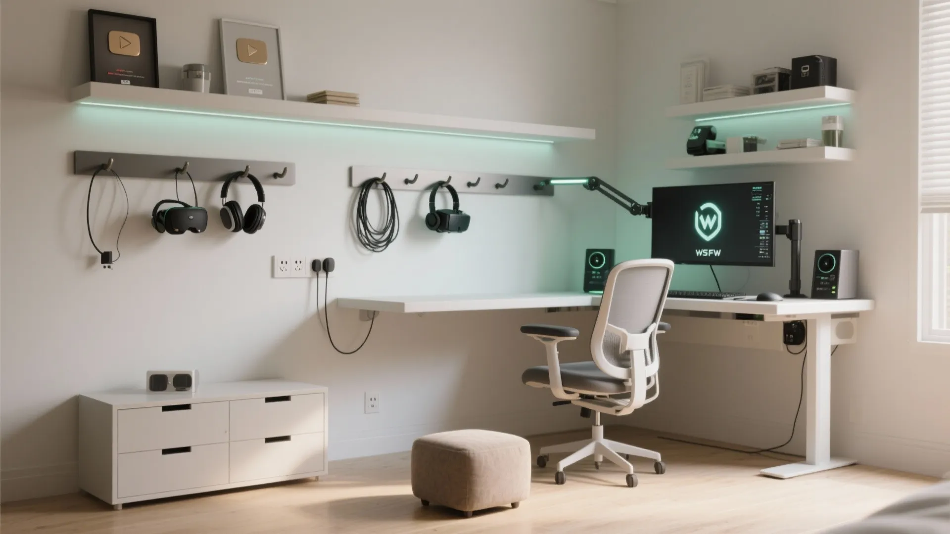 Floating Storage, Clean Displays, and Flexible Seating