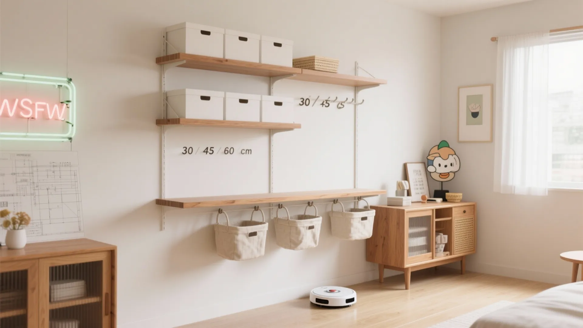 収納は“床から浮かせる”が正解。東京小户型の収納技巧で掃除も速く