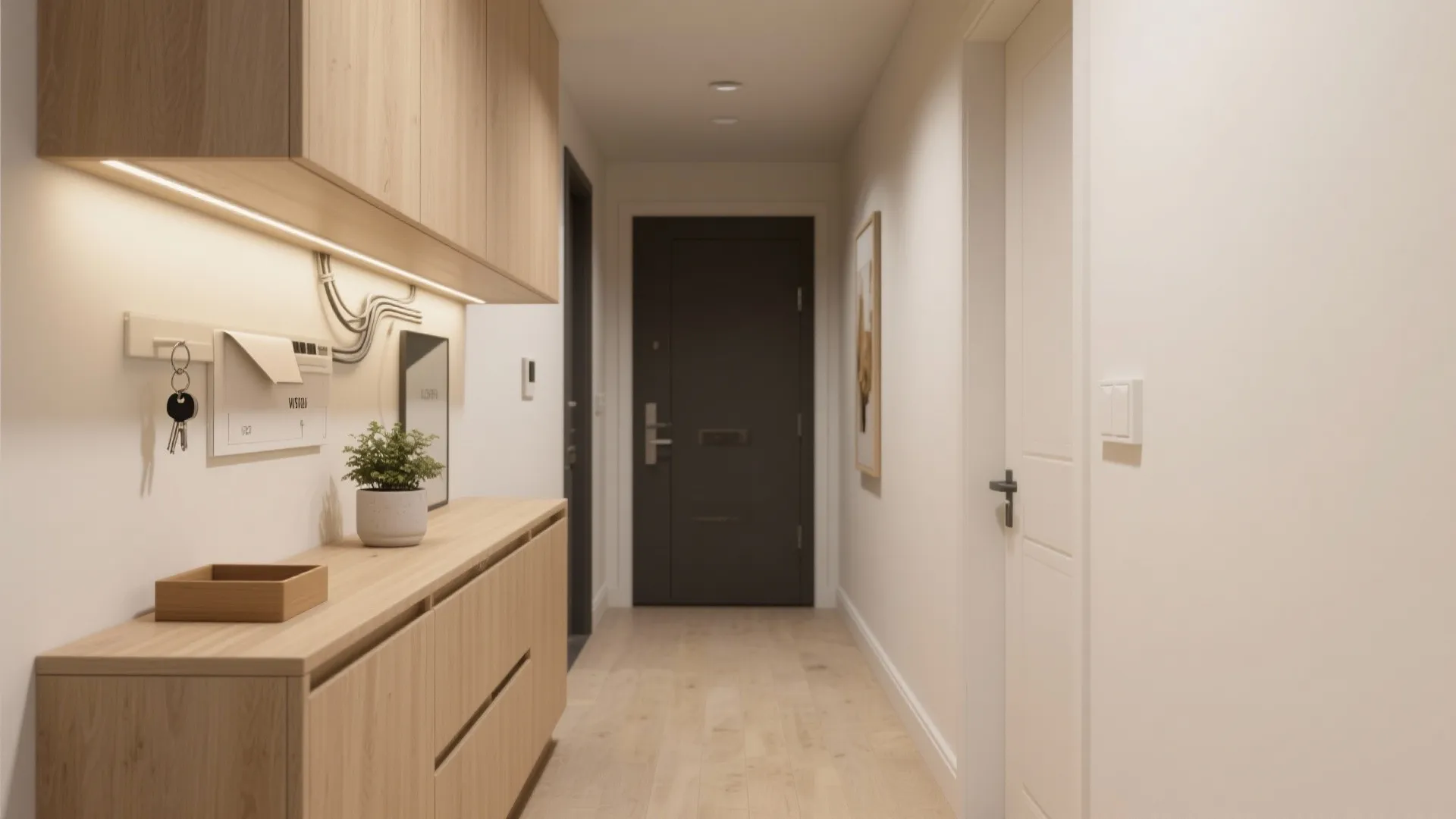 Wall-mounted storage that floats