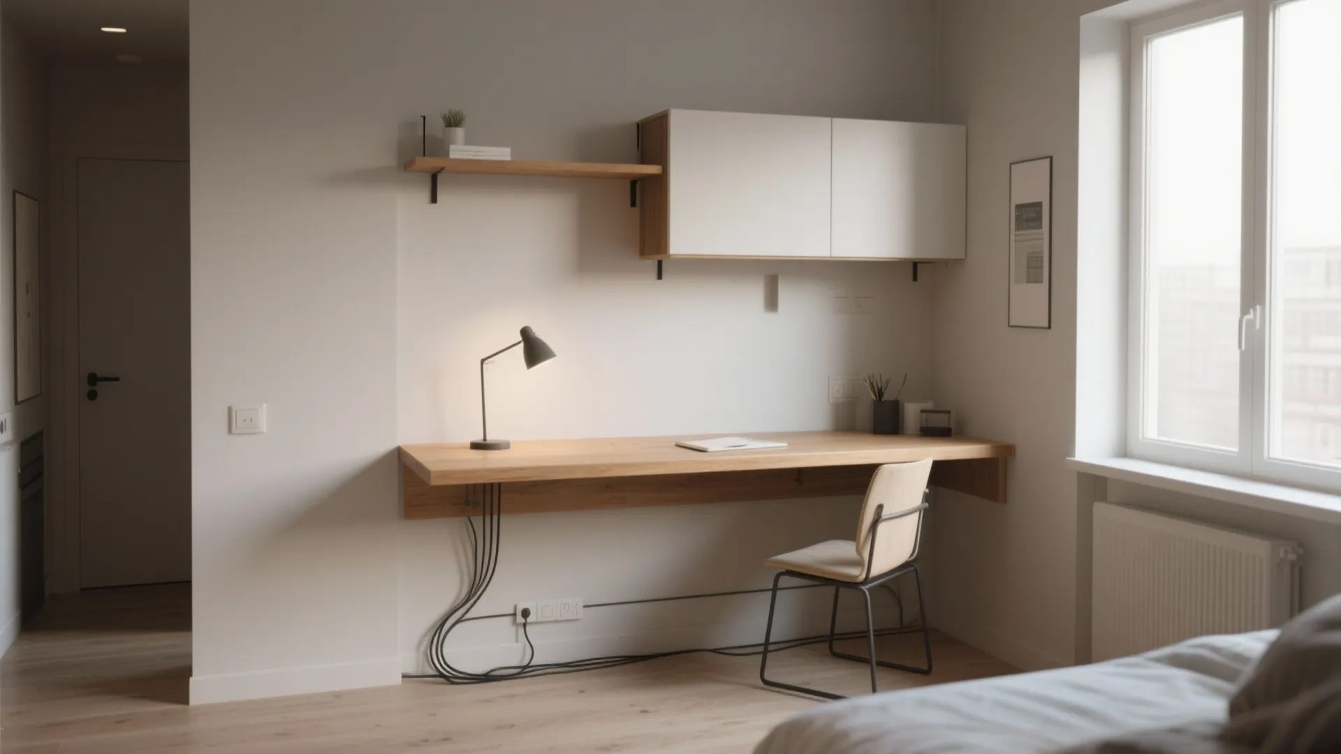 Minimalist Floating Study Desk