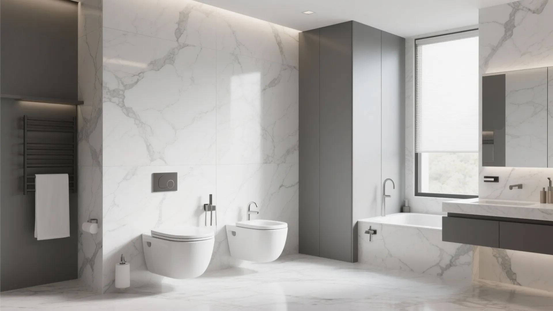 5. Floating Toilet and Bidet