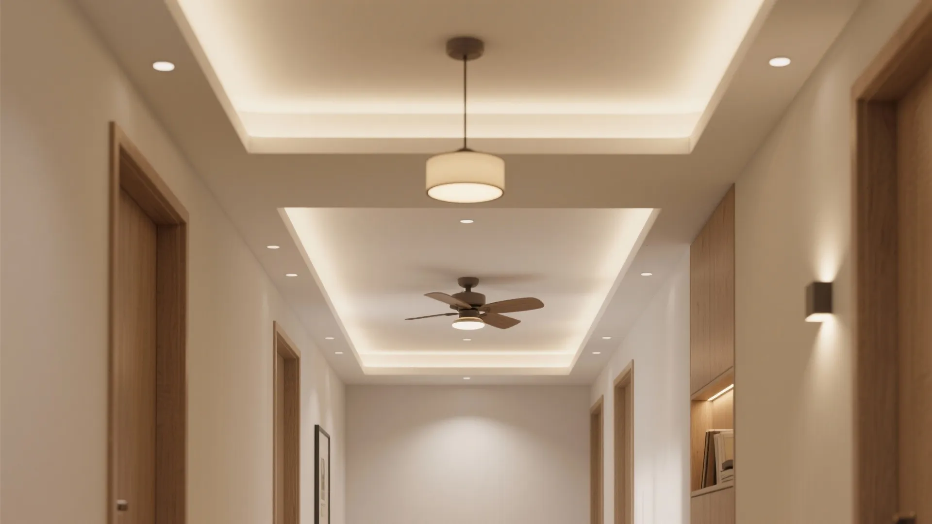 3) Floating Central Tray with Perimeter Minus