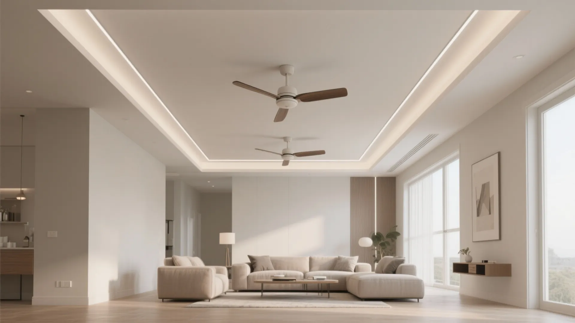 3) Floating POP Tray with a Central Spine