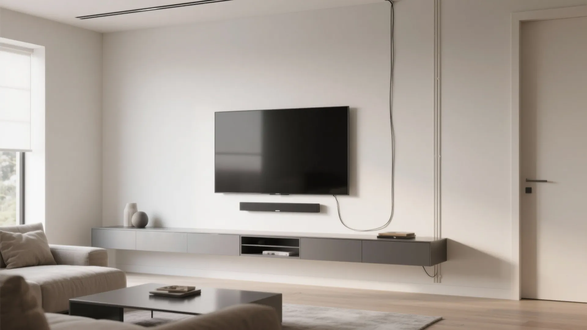 4. Floating TV Console