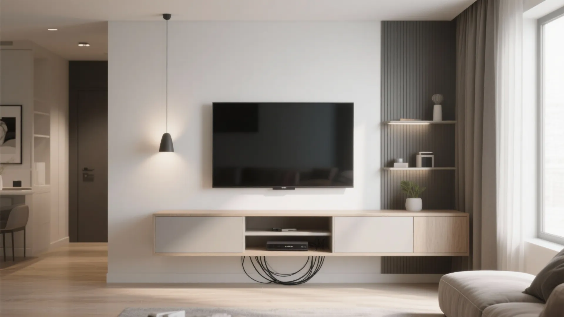 Floating TV Console