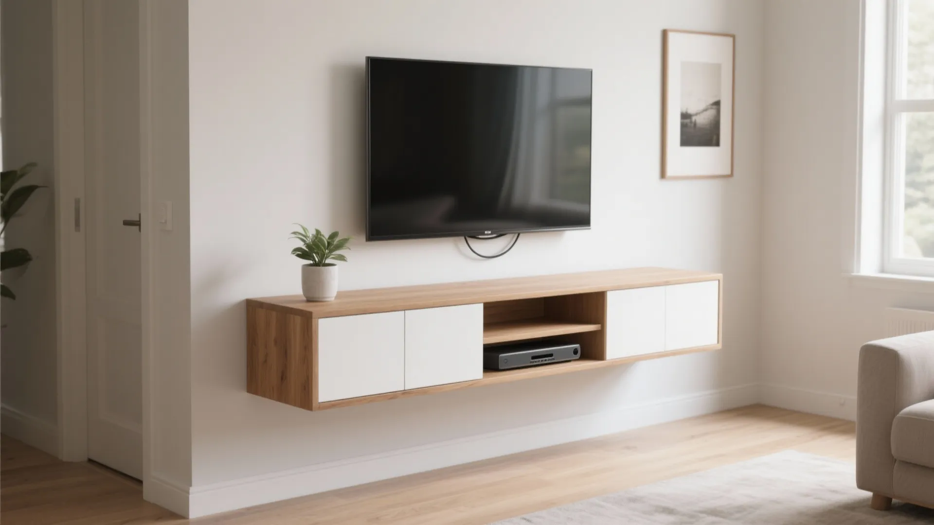 Minimalist Floating TV Console