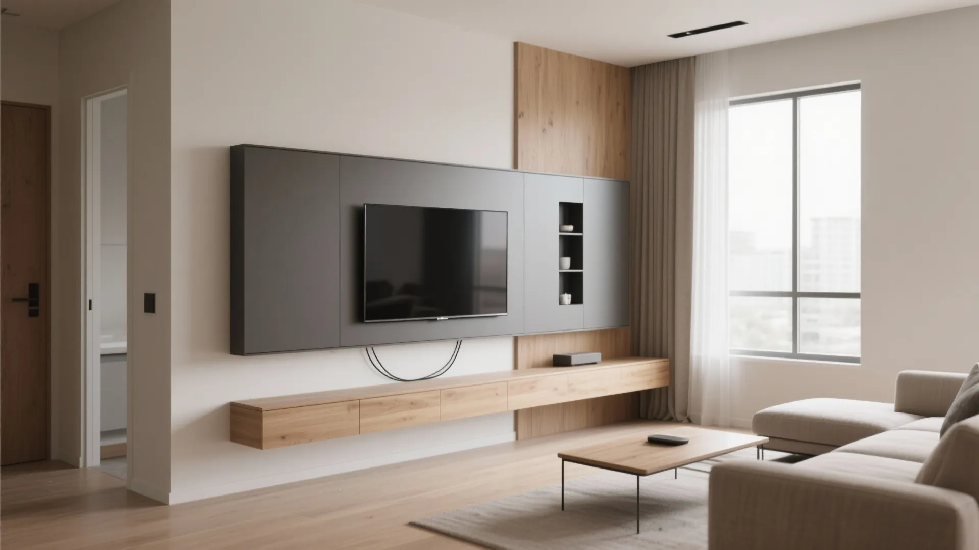 1. Sleek Floating Panels