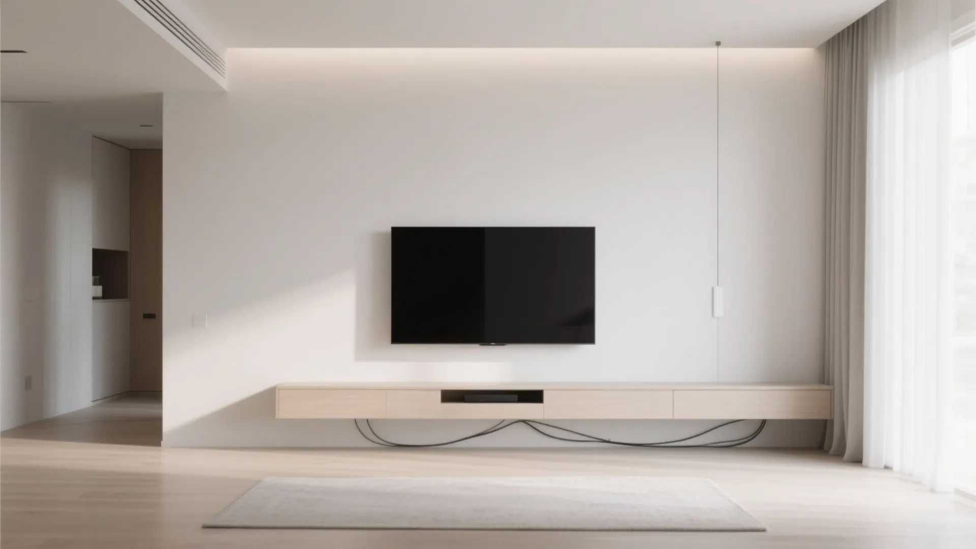 1. Minimalist Floating TV Stand