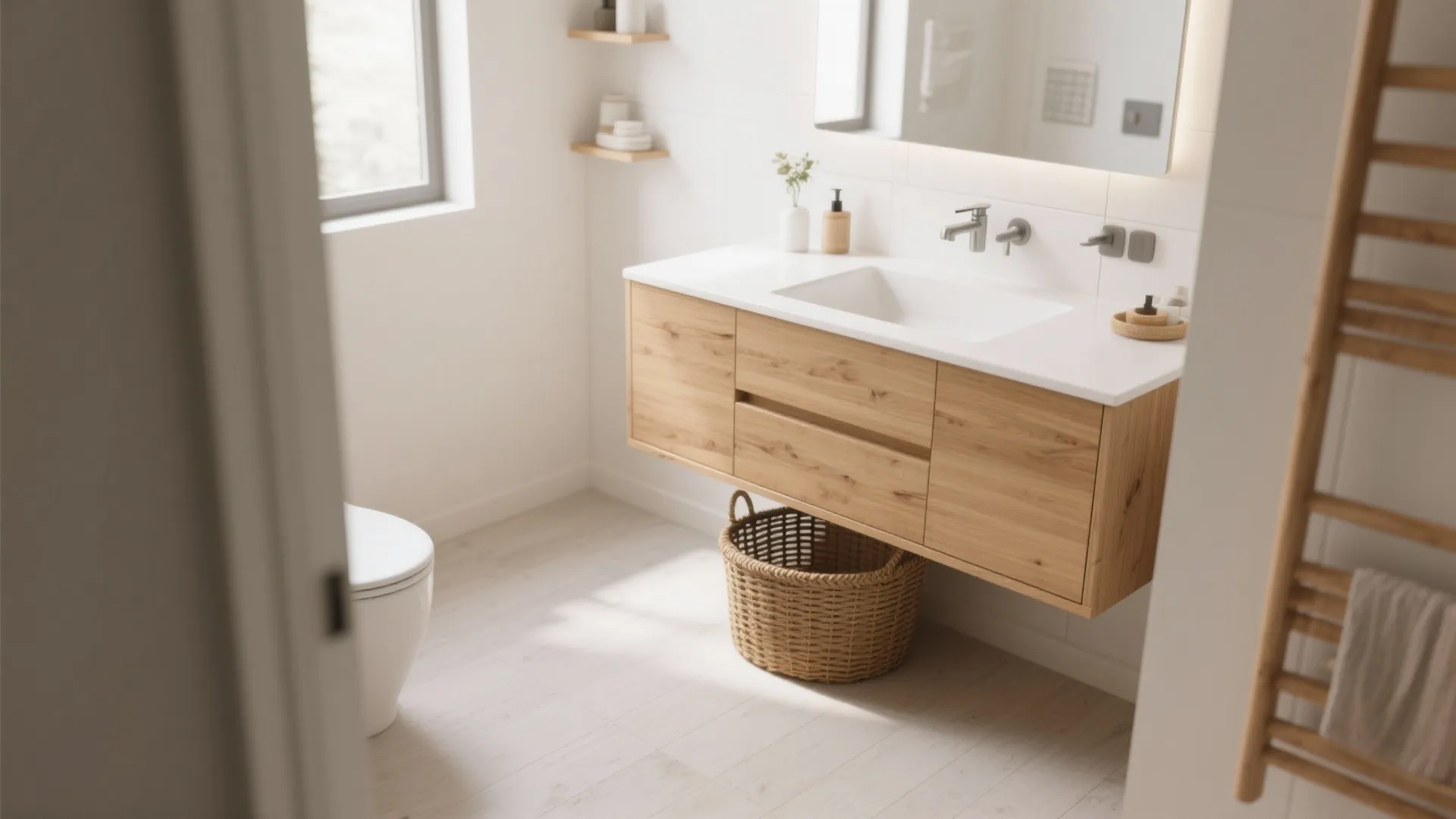 4. Floating Vanity Magic