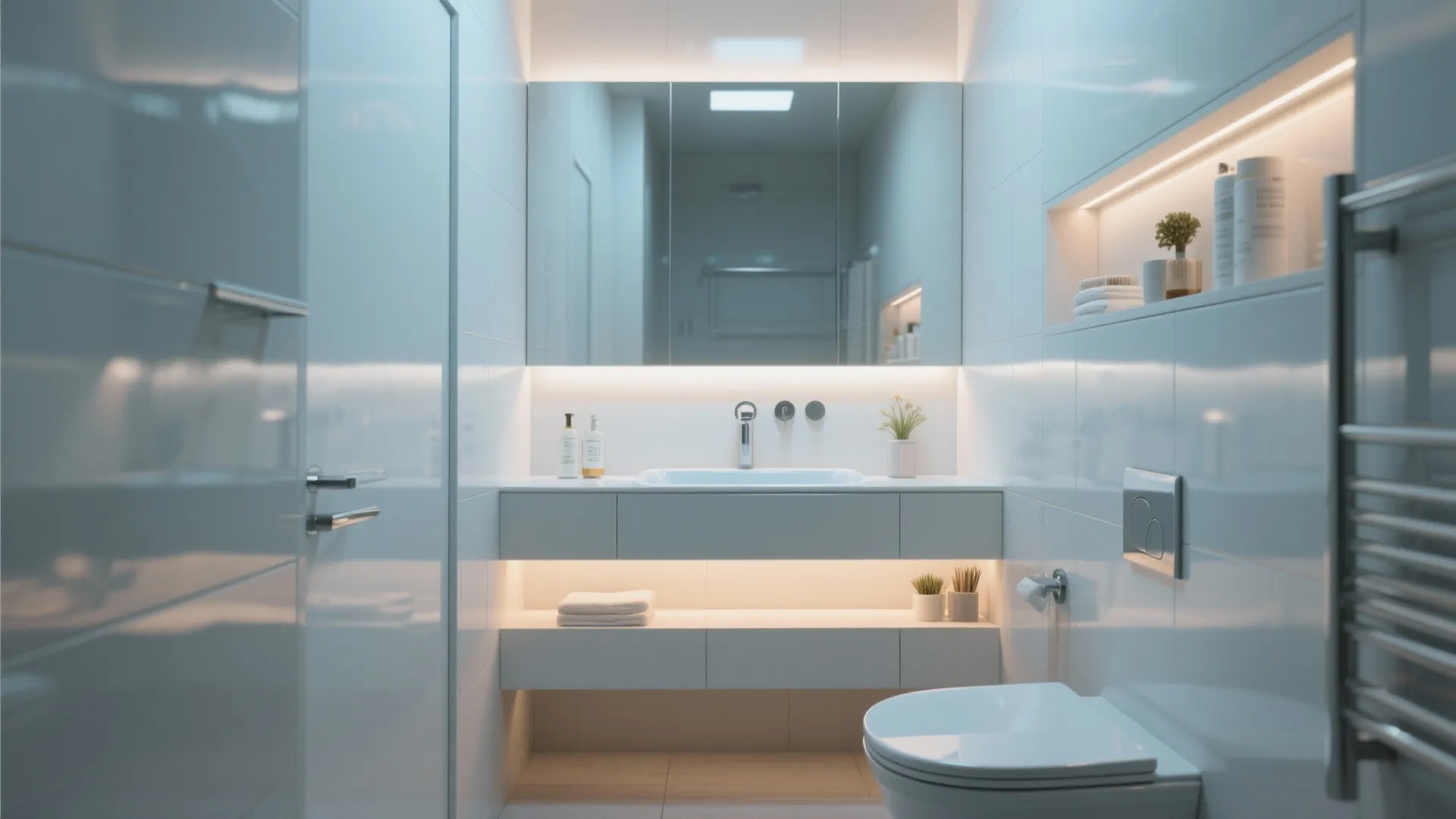 2. Floating Vanity Magic