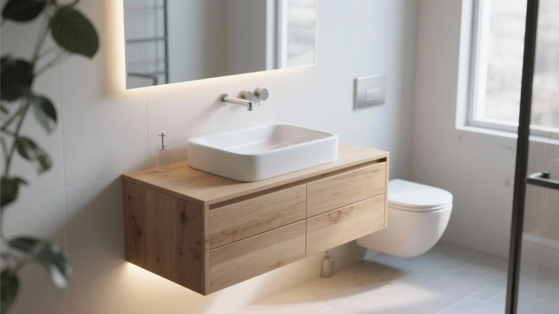 2. Floating Vanity Magic