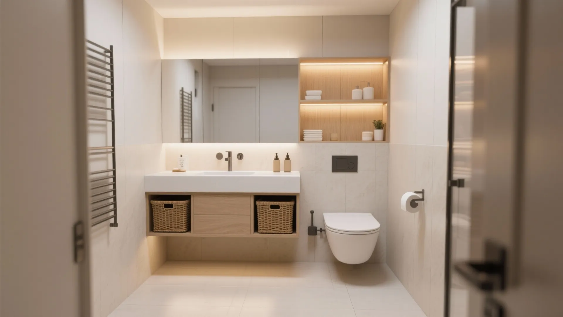 2. Floating Vanity Magic