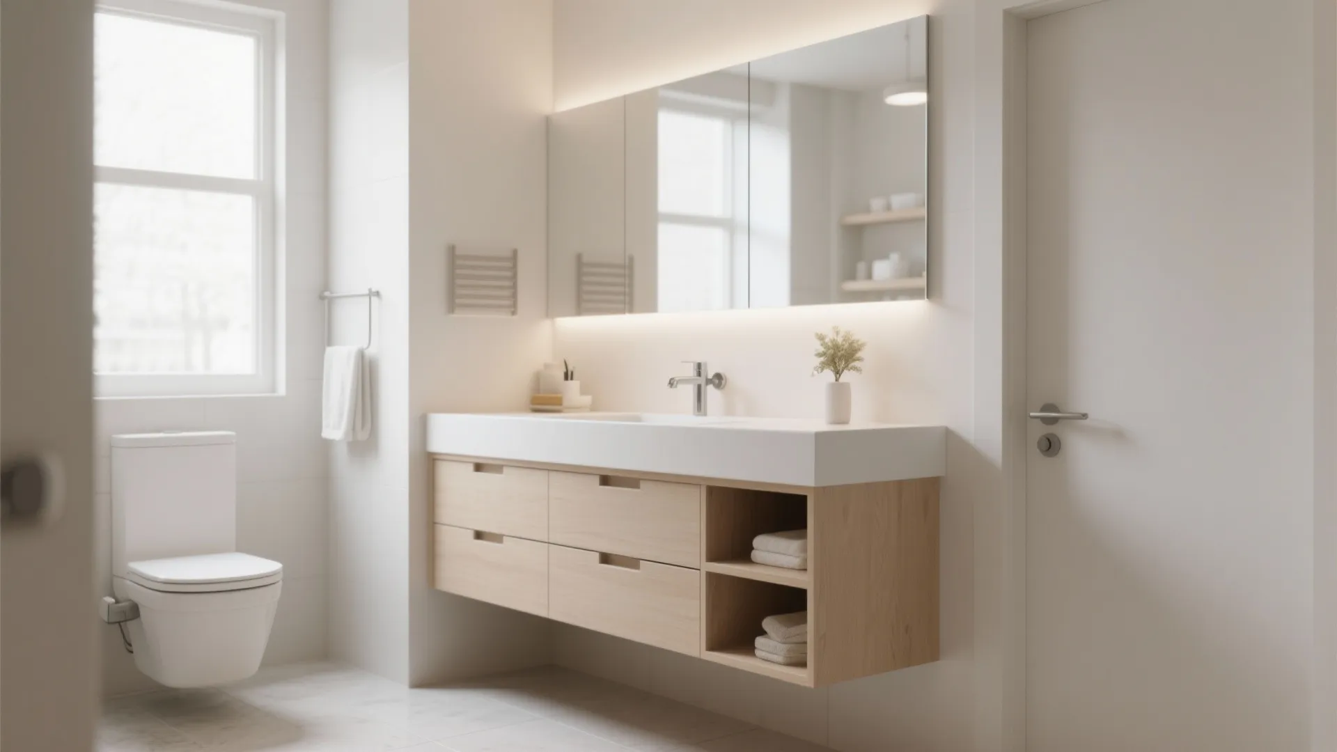 2. Floating Vanity Magic