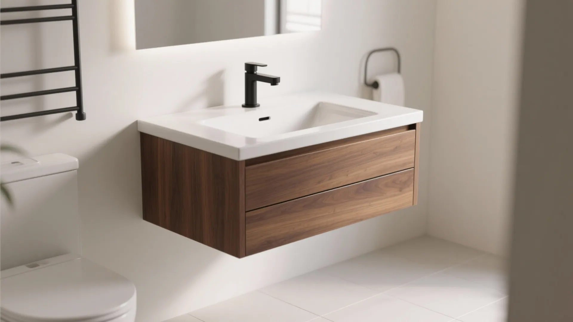 1. Floating Vanity Magic