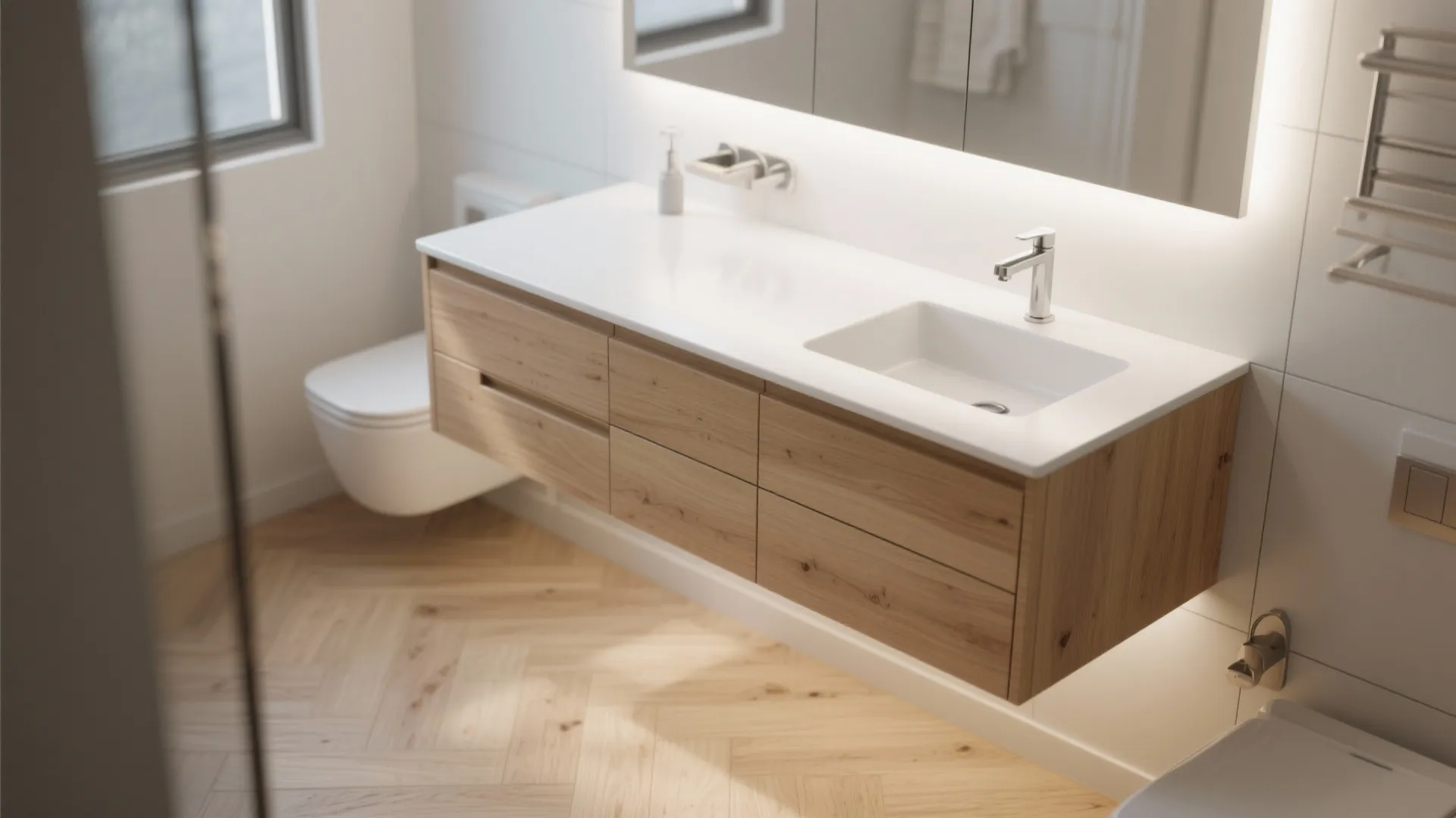 3. Floating Vanity Magic