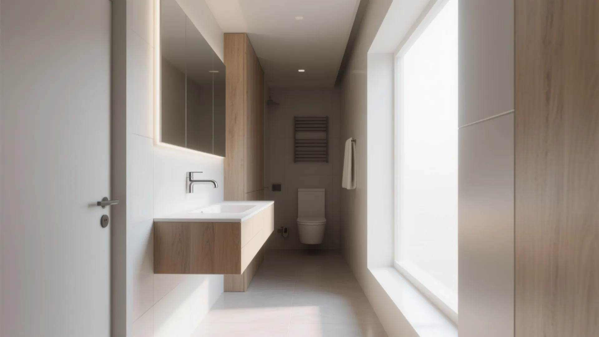 Minimalist Floating Vanities