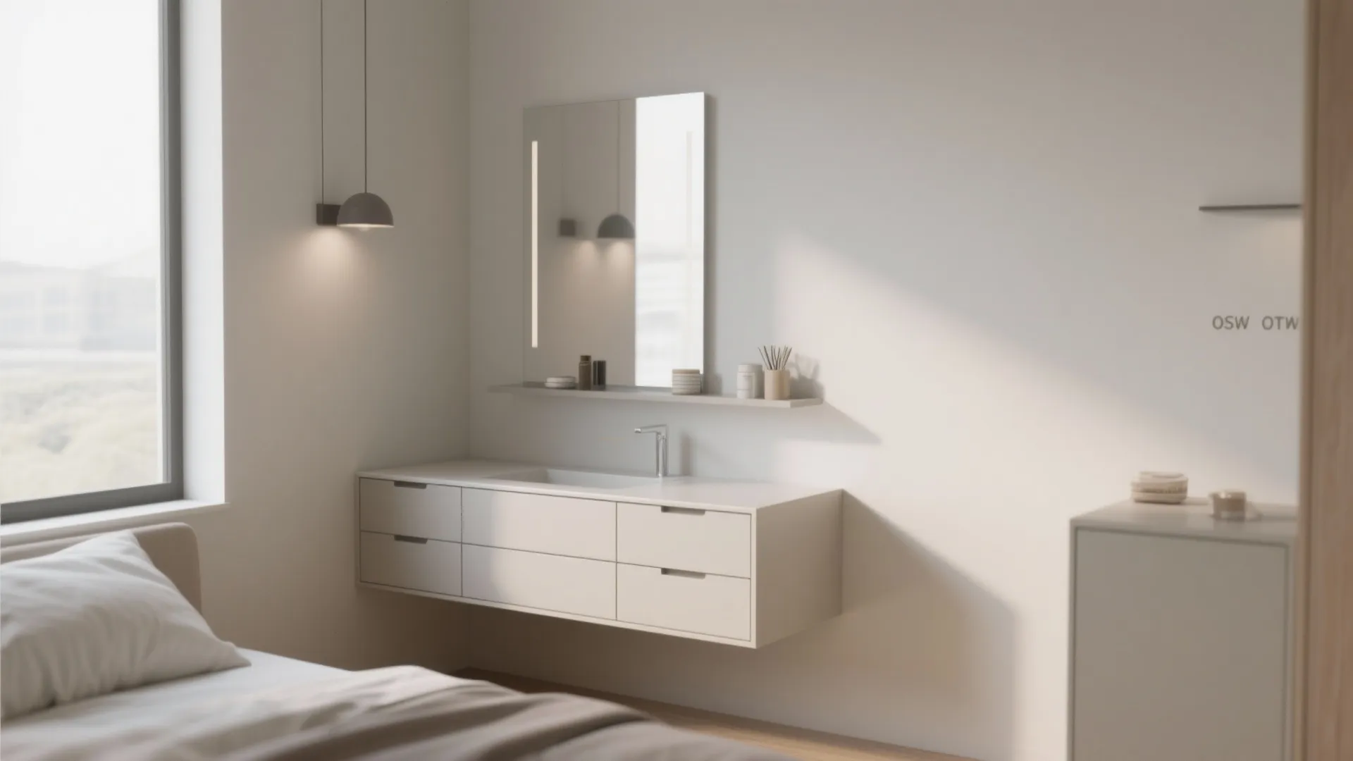 Minimalist Floating Vanity