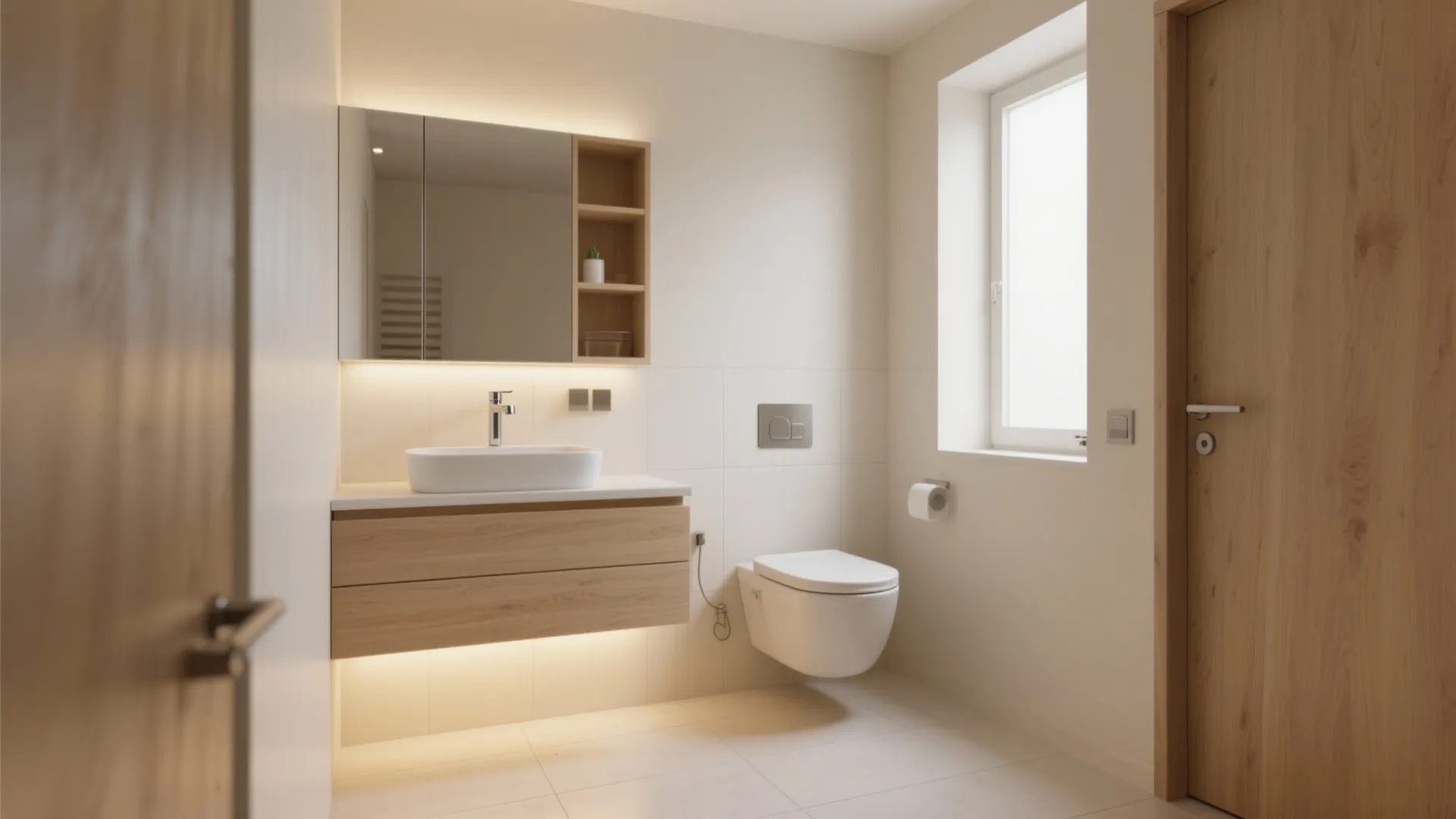 Wall-Mounted Vanity And Floating Fixtures